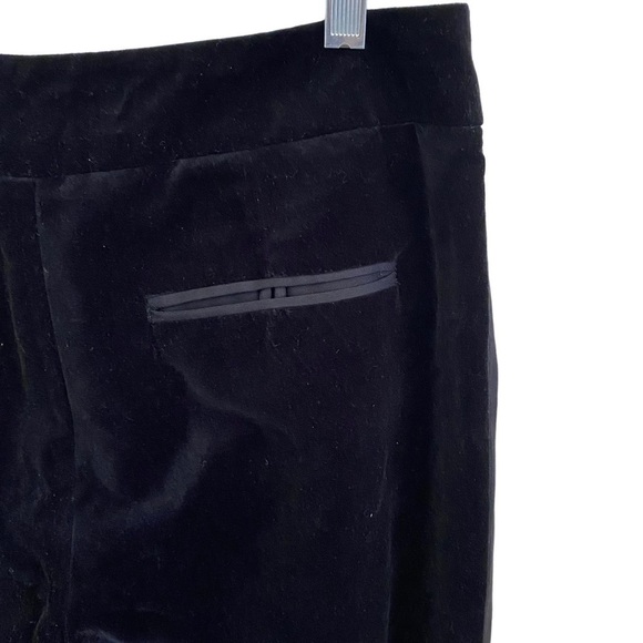 Trina Turk Velvet Tuxedo Cropped Pants in Black - Picture 8 of 10